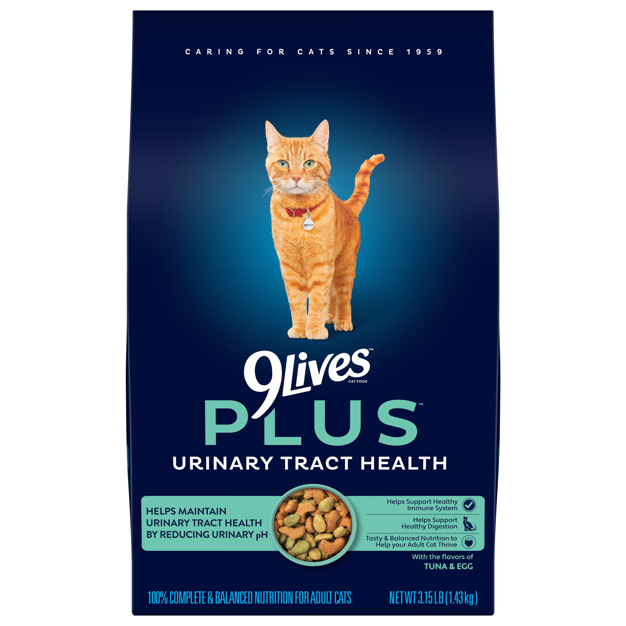 9 Lives Plus Care Cat Food (3.15lb)