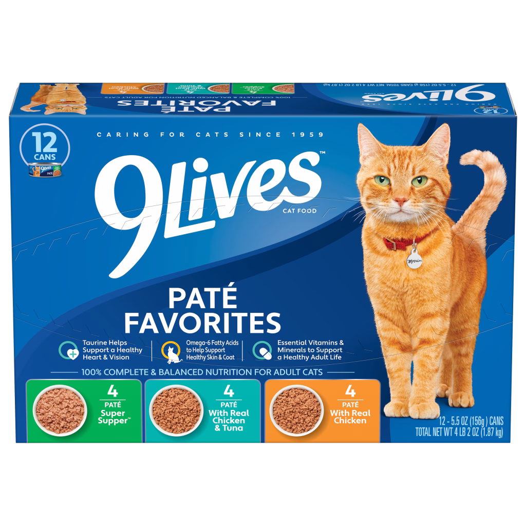 9Lives Paté Favorites Wet Cat Food Variety