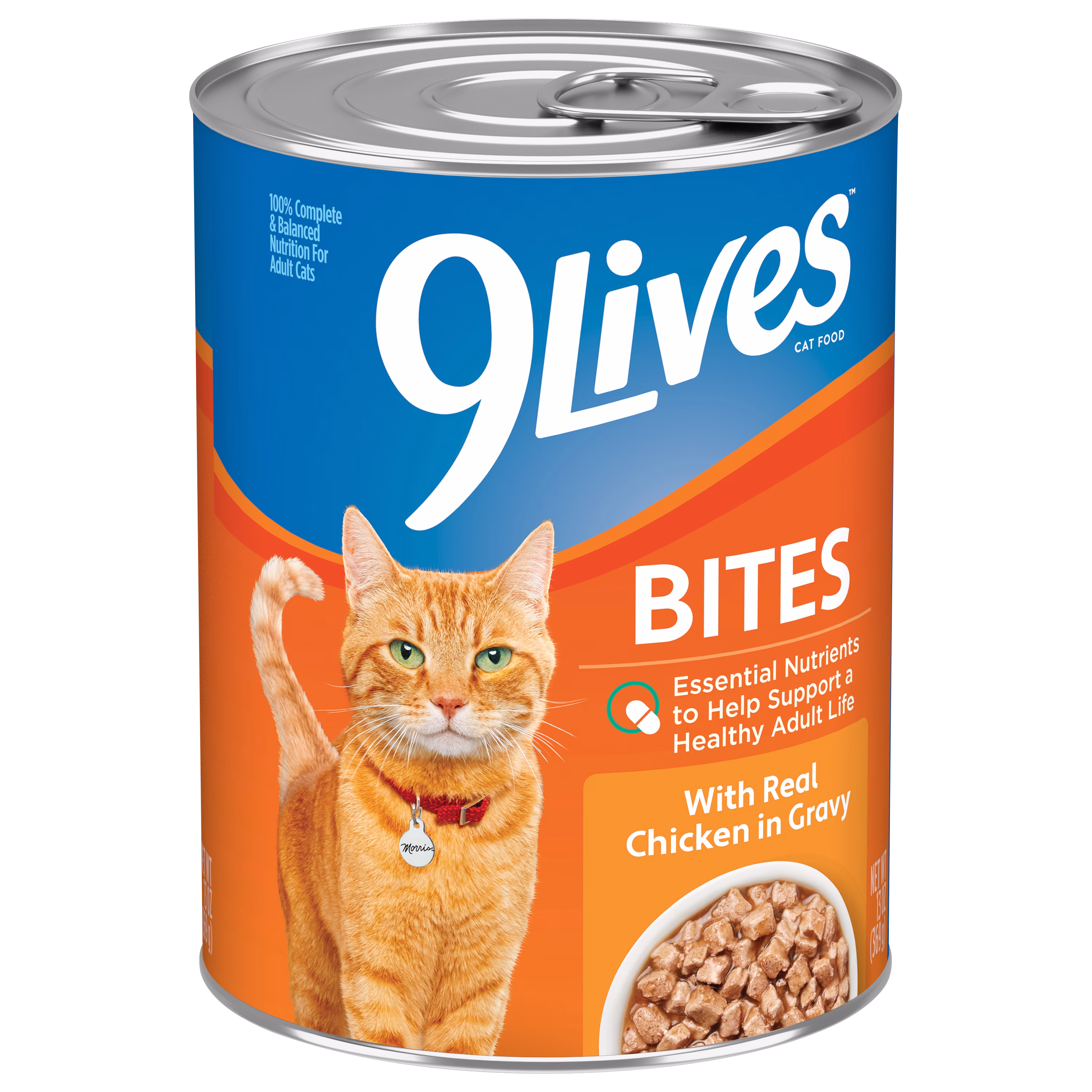 9Lives Bites Wet Cat Food With Real Chicken in Gravy