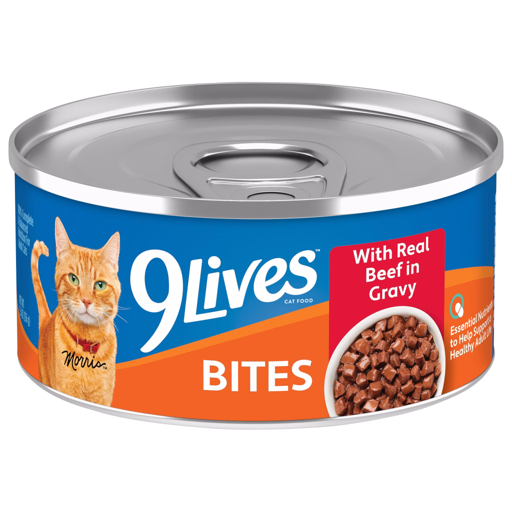 Bites Beef in sauce wet cat food single can