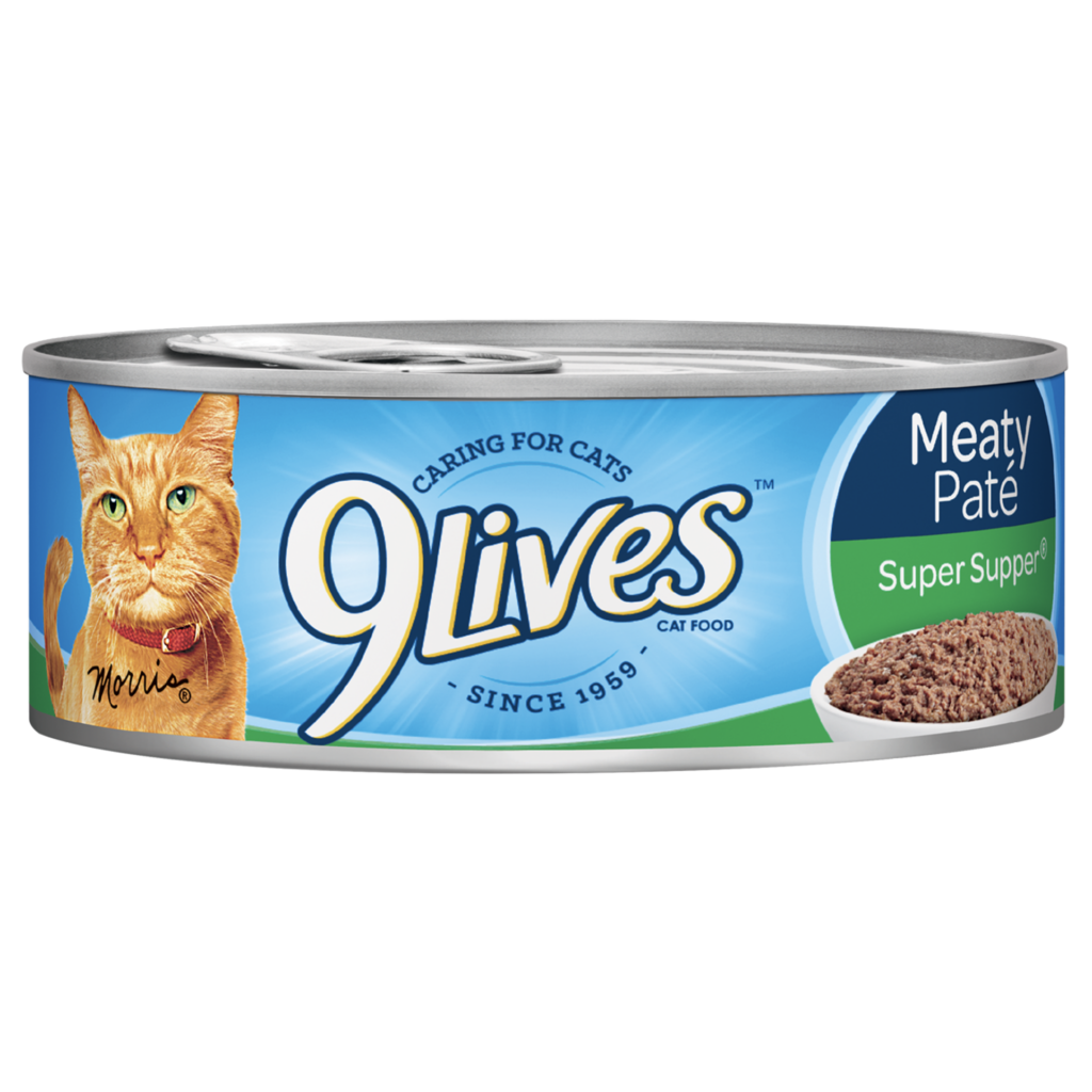 9Lives Meaty Pate Super Supper Wet Cat Food Can