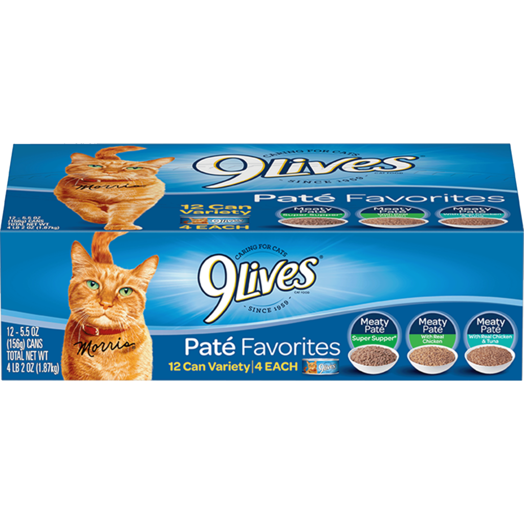 9Lives Paté Favorites Variety Pack Wet Cat Food