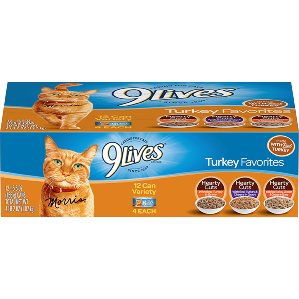 9Lives Turkey Favorites Variety Pack Wet Cat Food
