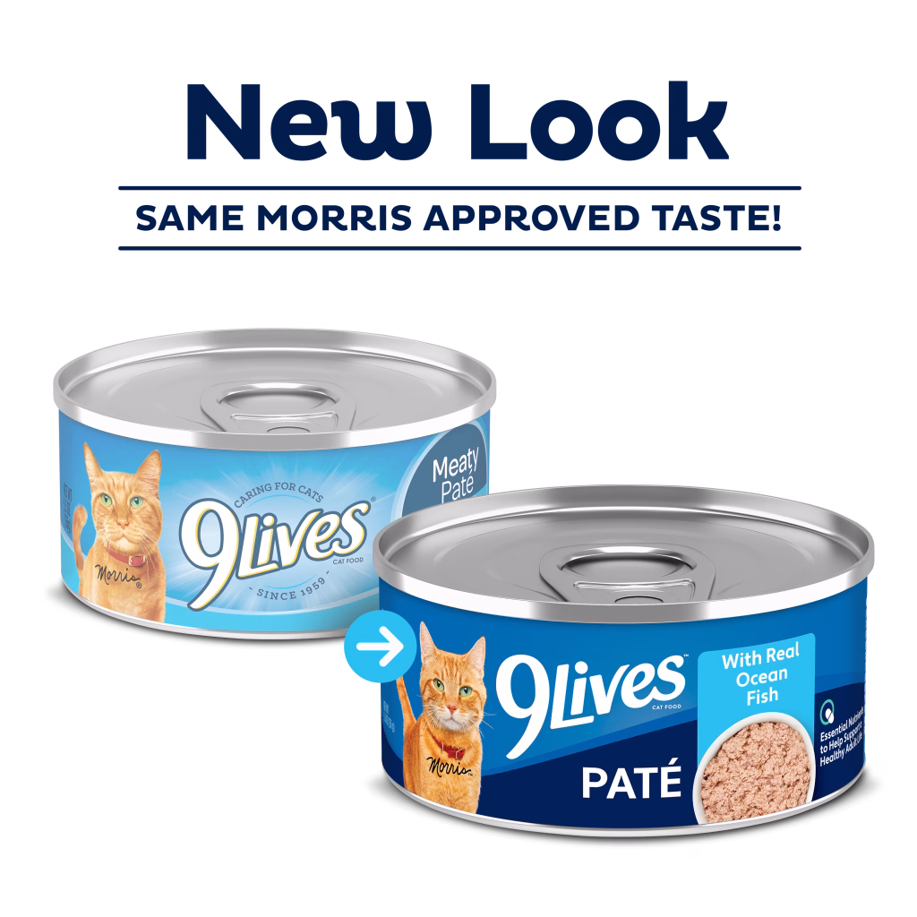 Pate Ocean Fish New Look Wet Cat Food Cans