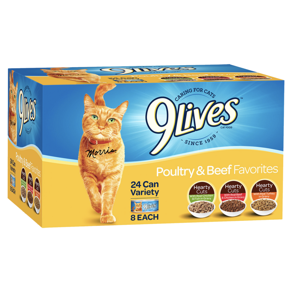 9Lives Poultry & Beef Favorites Variety Pack Wet Cat Food